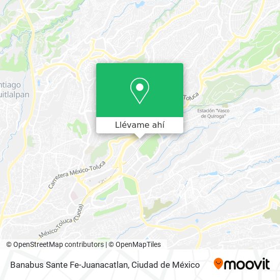 Mapa de Banabus Sante Fe-Juanacatlan