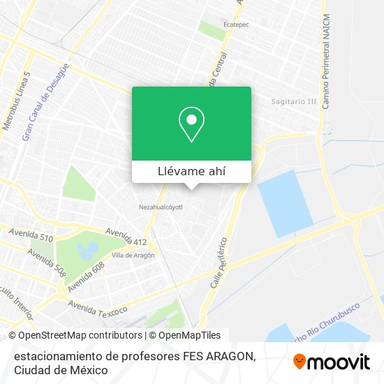 Mapa de estacionamiento de profesores FES ARAGON