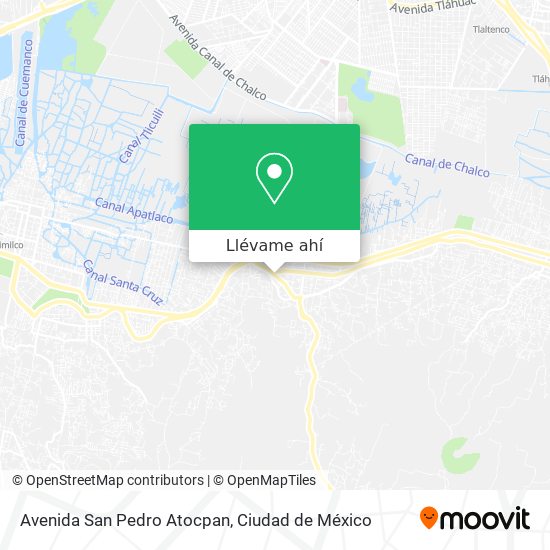 Mapa de Avenida San Pedro Atocpan