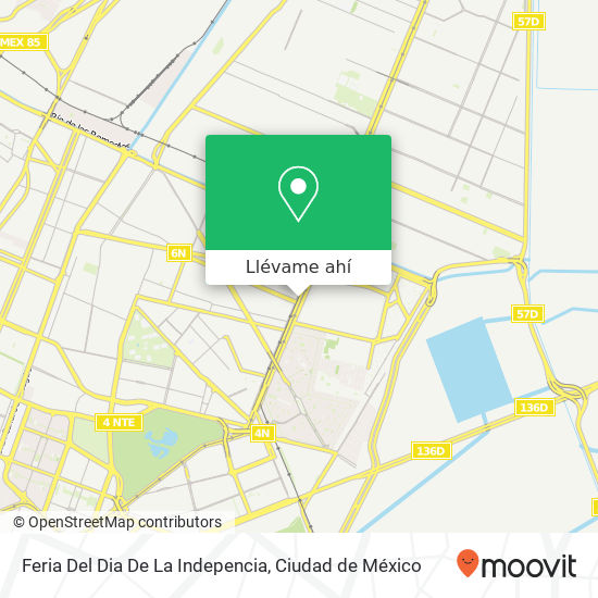 Mapa de Feria Del Dia De La Indepencia