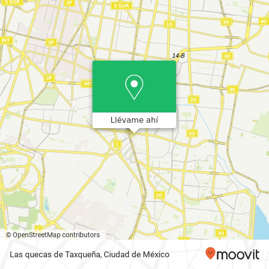 Mapa de Las quecas de Taxqueña