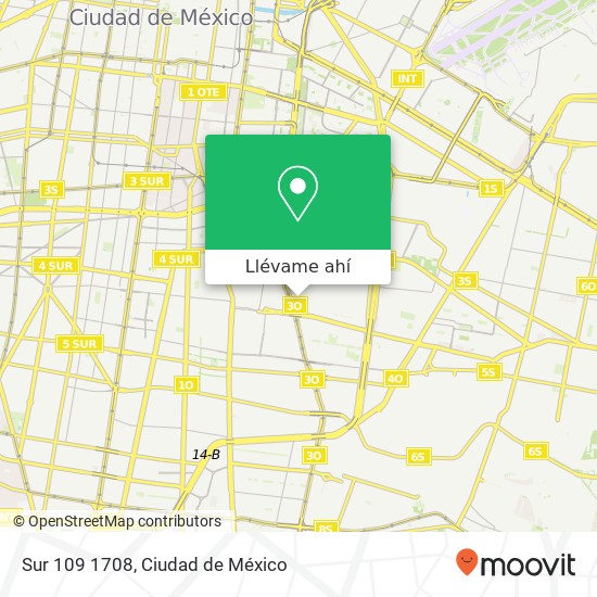 Mapa de Sur 109 1708