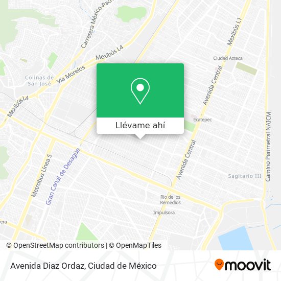 Mapa de Avenida Diaz Ordaz