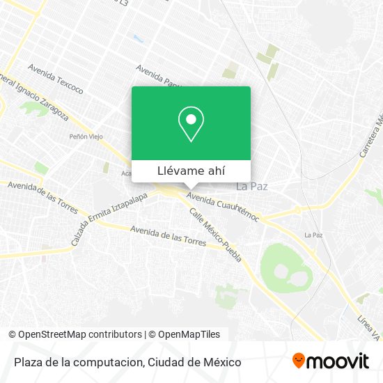 Mapa de Plaza de la computacion