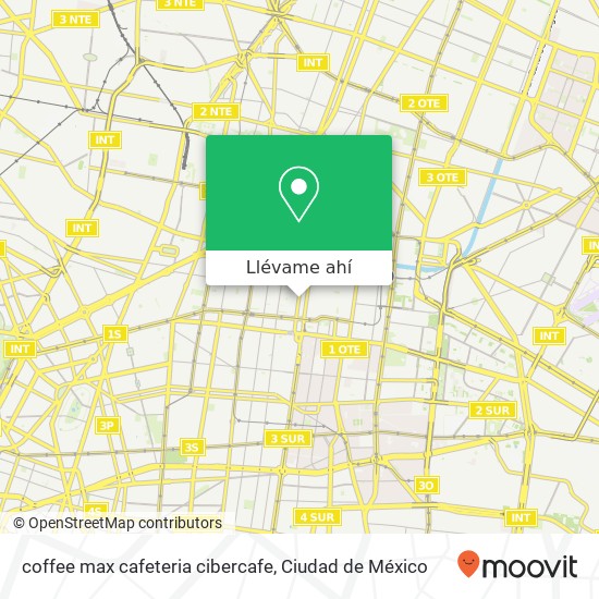 Mapa de coffee max cafeteria cibercafe