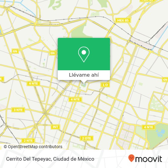 Mapa de Cerrito Del Tepeyac