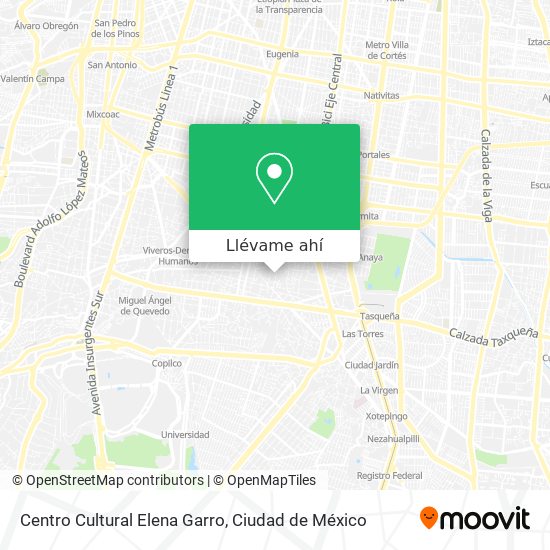 Mapa de Centro Cultural Elena Garro