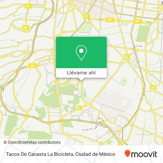 Mapa de Tacos De Canasta La Bicicleta