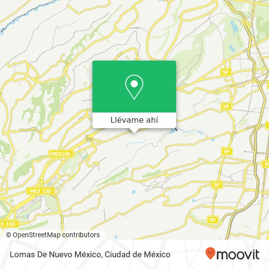 Mapa de Lomas De Nuevo México