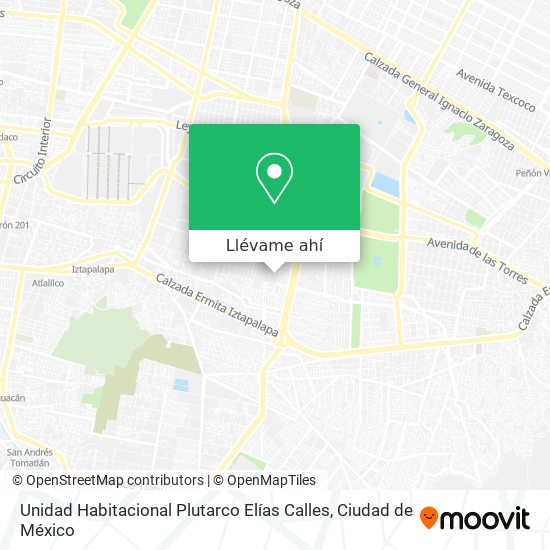 Mapa de Unidad Habitacional Plutarco Elías Calles