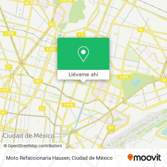 Mapa de Moto Refaccionaria Hausen