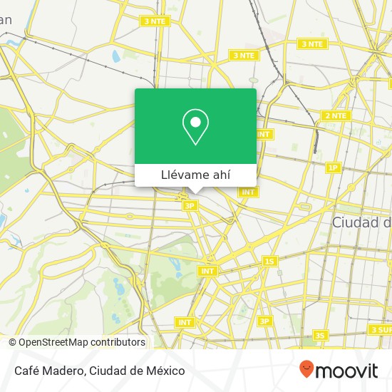 Mapa de Café Madero