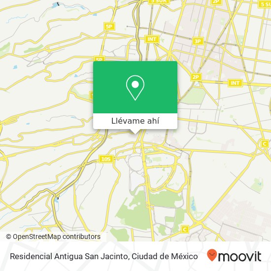 Mapa de Residencial Antigua San Jacinto