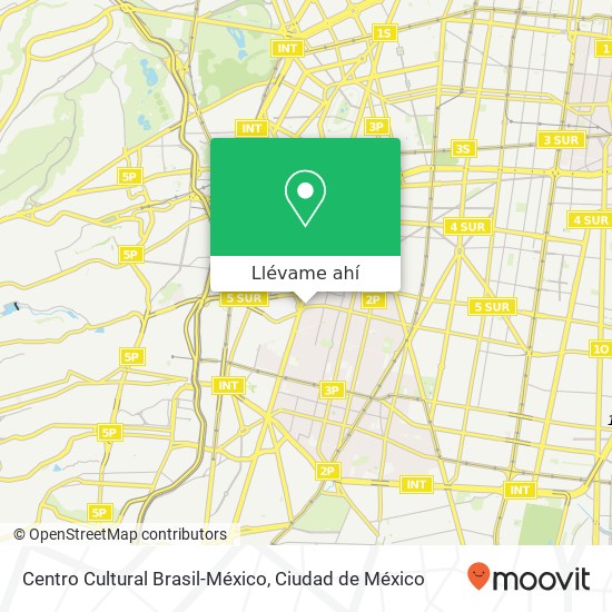 Mapa de Centro Cultural Brasil-México