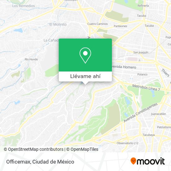 Cómo llegar a Officemax en Naucalpan De Juárez en Autobús o Metro?