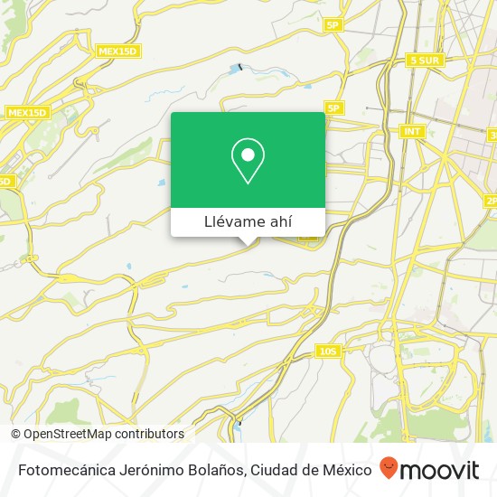Mapa de Fotomecánica Jerónimo Bolaños