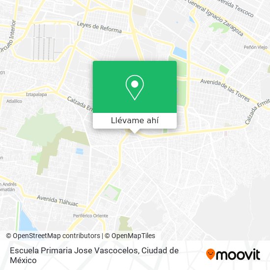 Mapa de Escuela Primaria Jose Vascocelos