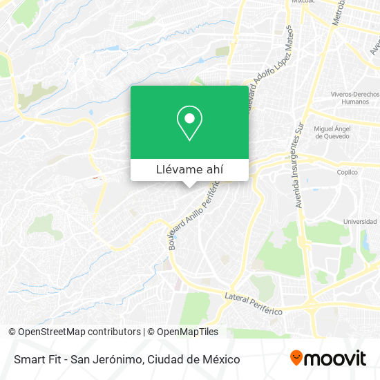 Mapa de Smart Fit - San Jerónimo