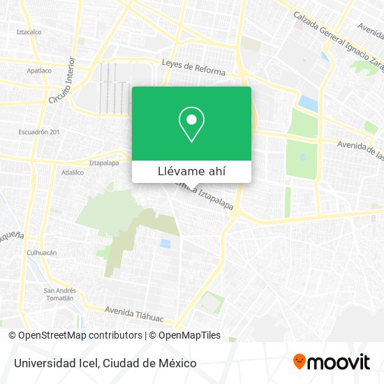 Mapa de Universidad Icel