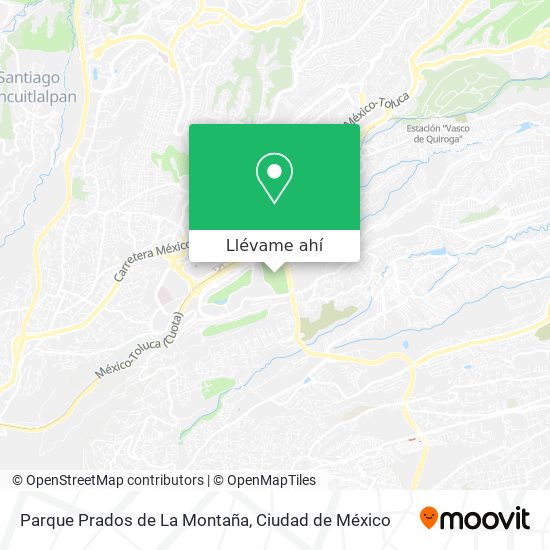 Mapa de Parque Prados de La Montaña