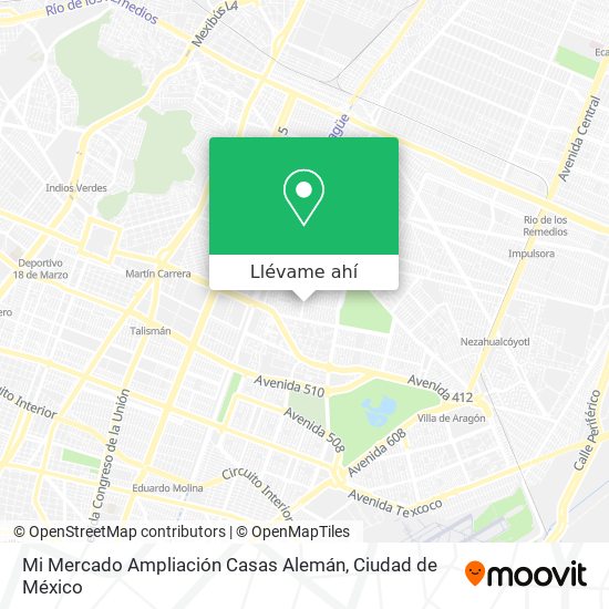 Mapa de Mi Mercado Ampliación Casas Alemán