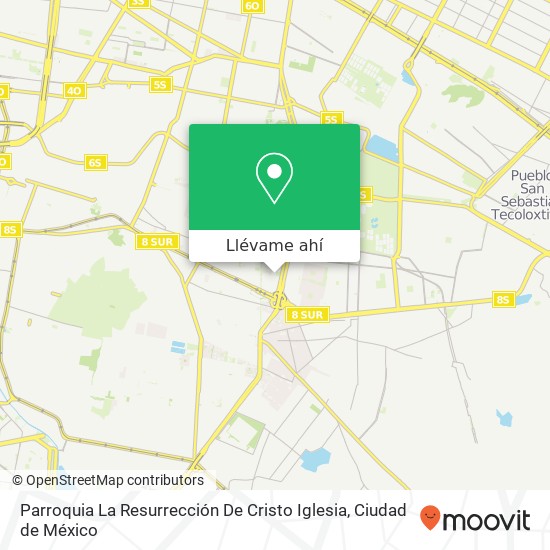 Mapa de Parroquia La Resurrección De Cristo Iglesia