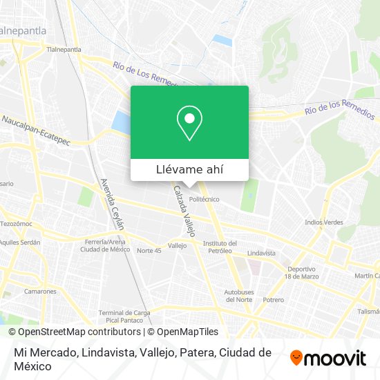 Mapa de Mi Mercado, Lindavista, Vallejo, Patera