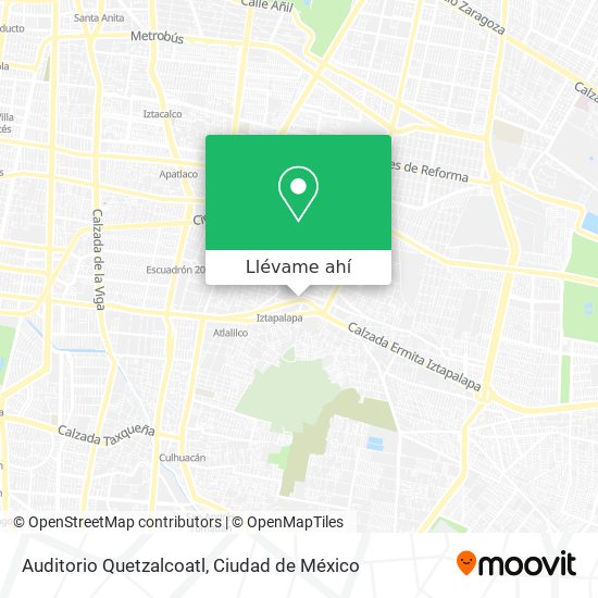 Mapa de Auditorio Quetzalcoatl