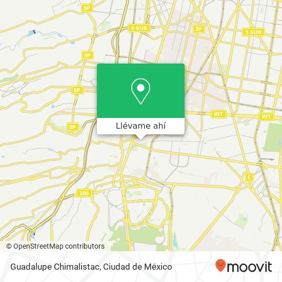 Mapa de Guadalupe Chimalistac