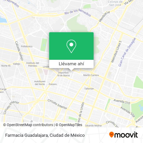 Mapa de Farmacia Guadalajara