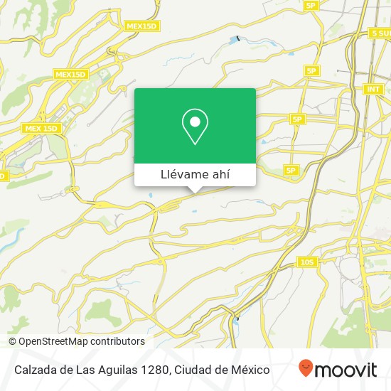 Mapa de Calzada de Las Aguilas 1280
