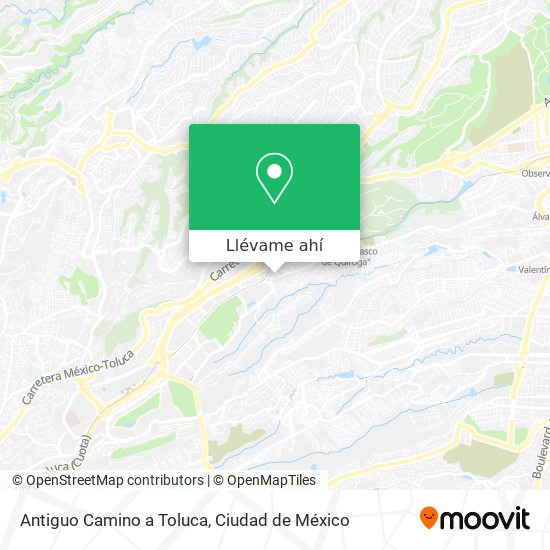 Mapa de Antiguo Camino a Toluca