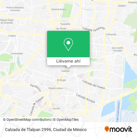 Mapa de Calzada de Tlalpan 2996