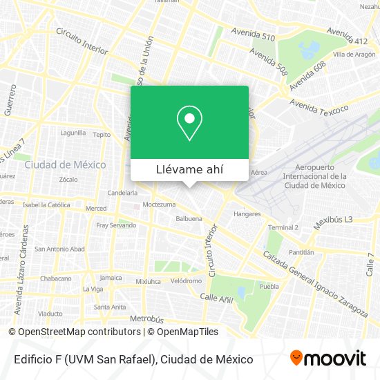 Mapa de Edificio F (UVM San Rafael)