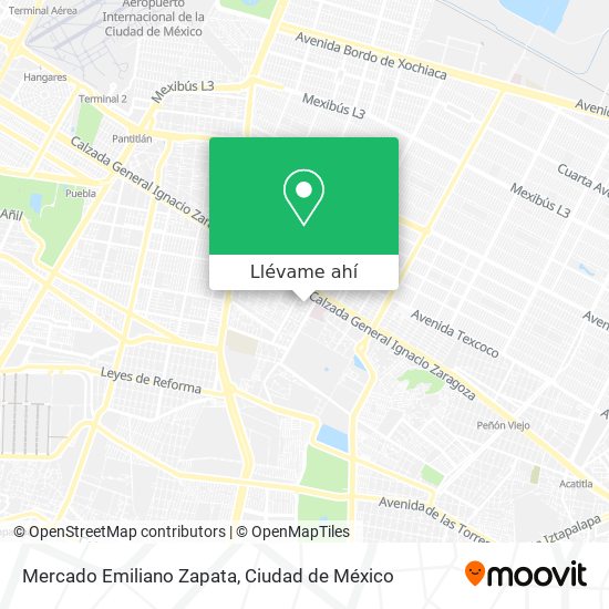 Mapa de Mercado Emiliano Zapata