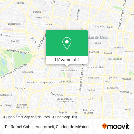 Mapa de Dr. Rafael Caballero Lomeli