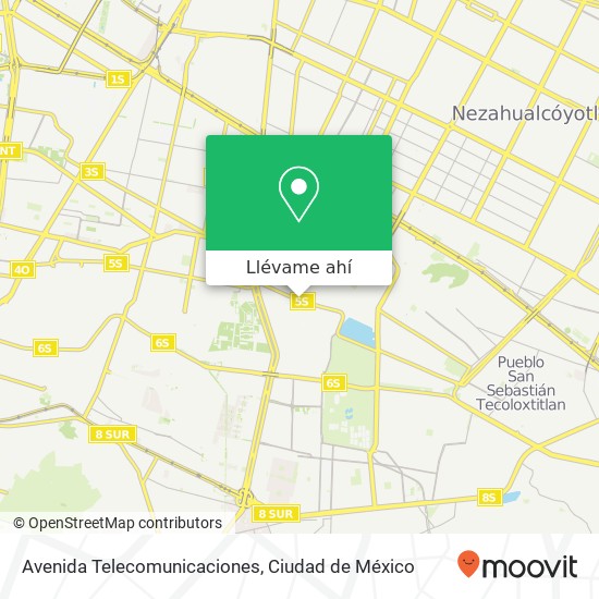 Mapa de Avenida Telecomunicaciones