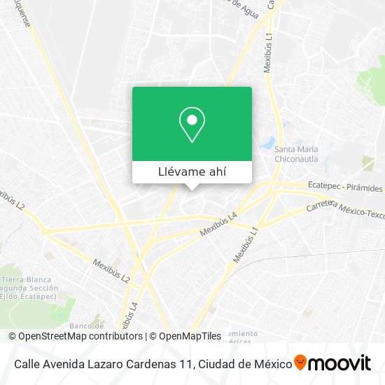 Mapa de Calle Avenida Lazaro Cardenas 11