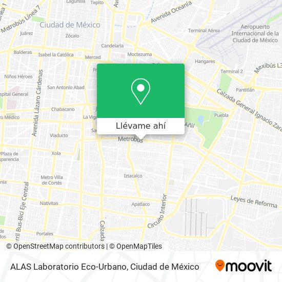 Mapa de ALAS Laboratorio Eco-Urbano