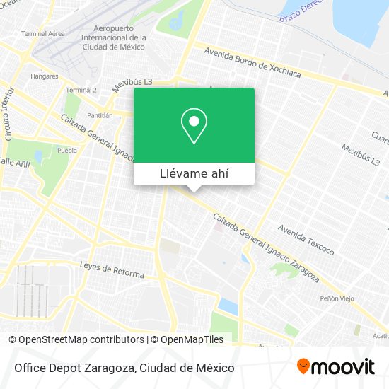 Cómo llegar a Office Depot Zaragoza en Venustiano Carranza en Autobús o  Metro?