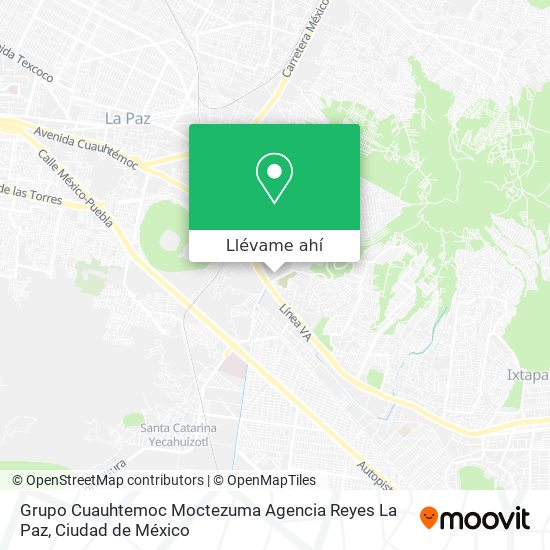 Cómo llegar a Grupo Cuauhtemoc Moctezuma Agencia Reyes La Paz en  Nezahualcóyotl en Autobús o Metro?