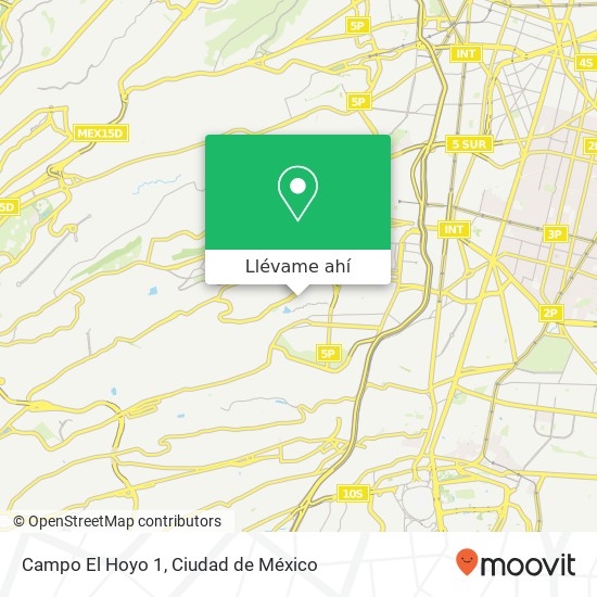 Mapa de Campo El Hoyo 1