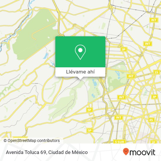 Mapa de Avenida Toluca 69