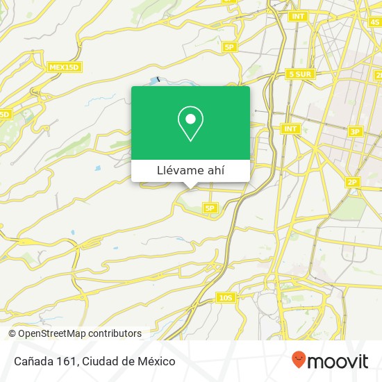 Mapa de Cañada 161