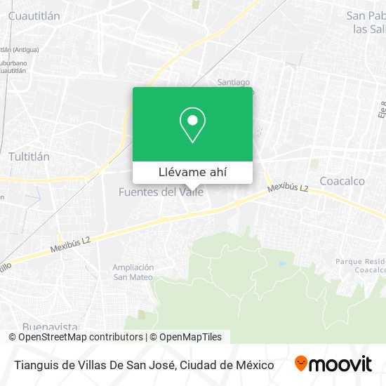 Mapa de Tianguis de Villas De San José