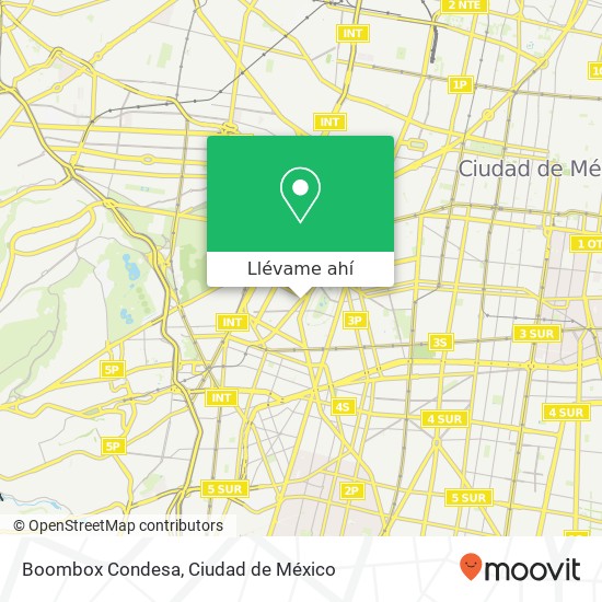 Mapa de Boombox Condesa