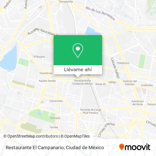 Mapa de Restaurante El Campanario