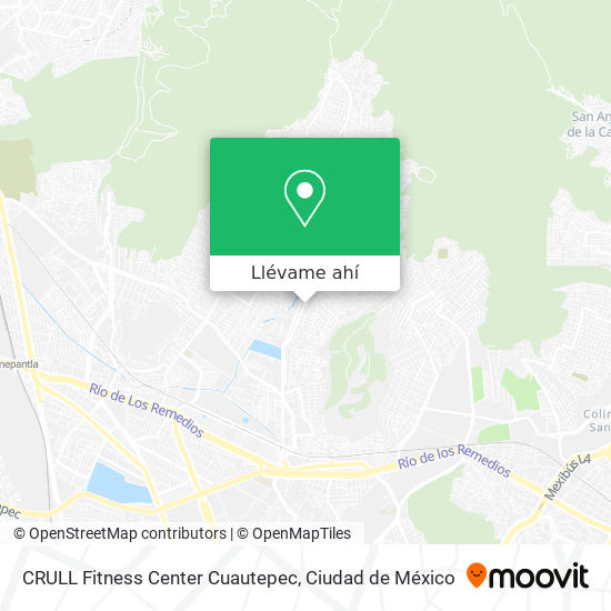 Mapa de CRULL Fitness Center Cuautepec