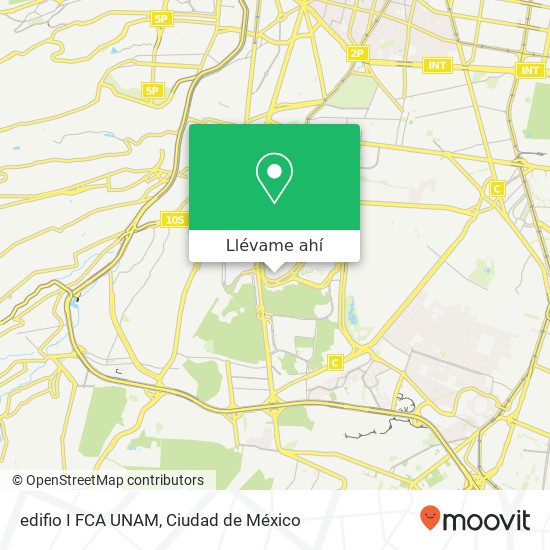 Mapa de edifio I FCA UNAM