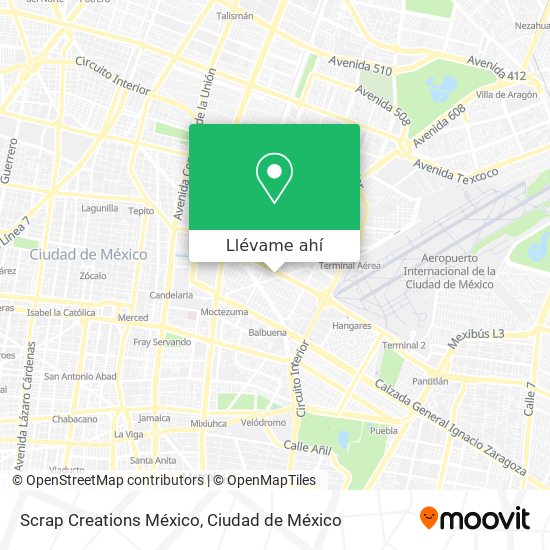 Mapa de Scrap Creations México